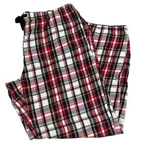 Victoria’s Secret Women's Plaid Pajama PJ  Pants Medium Red Black